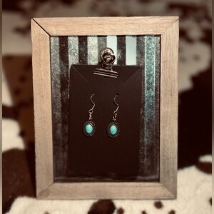 Chic Turquoise Dangle Earrings